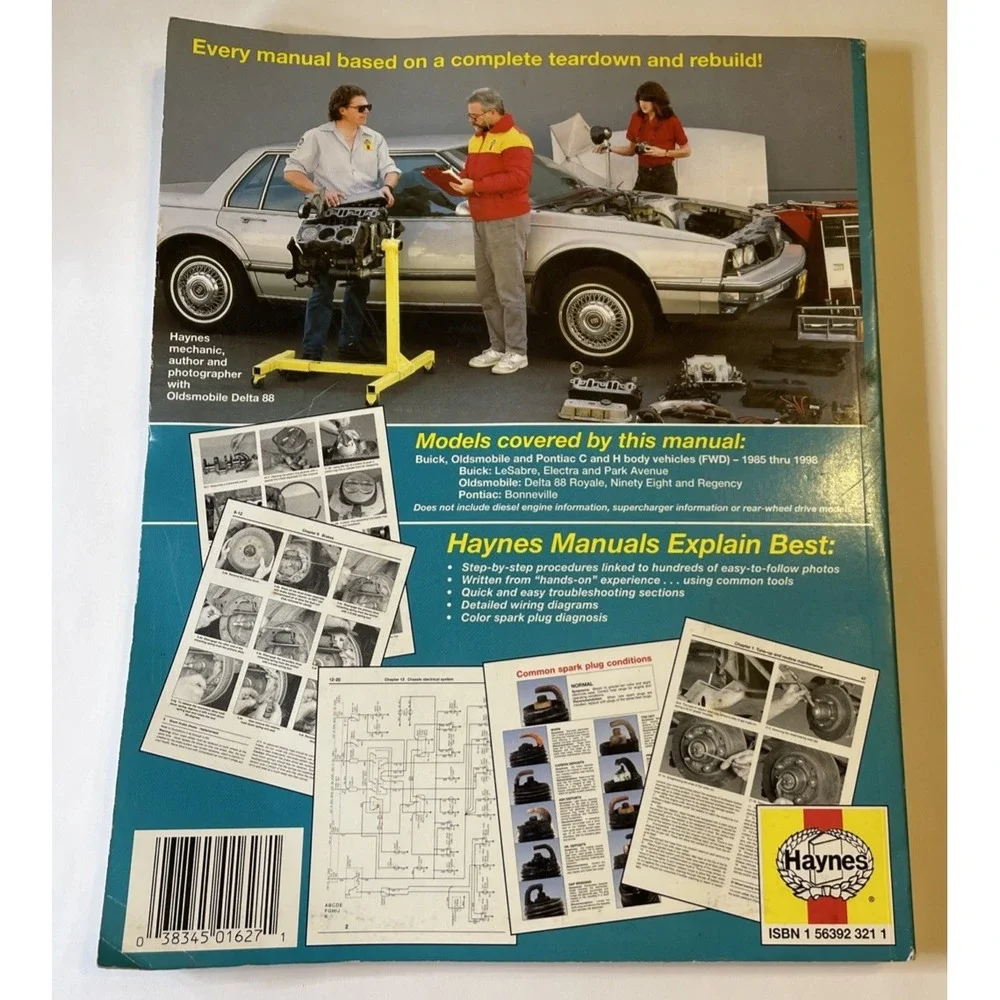 Haynes Buick/Oldsmobile/Pontiac Full Size Models 1985-93 FWD Repair manual